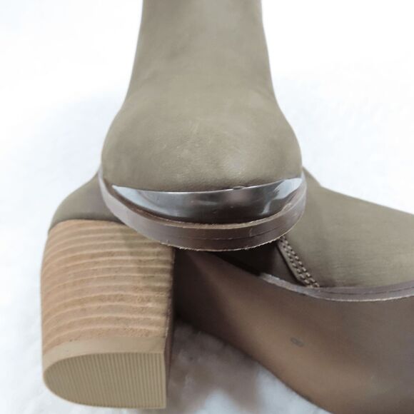 Diba Taupe Sequoia Suede Leather Booties 8M - Picture 2 of 7